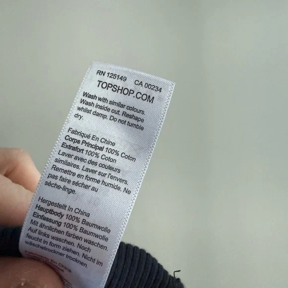 Topshop Ribbed Tee Dress - Picture 11 of 11